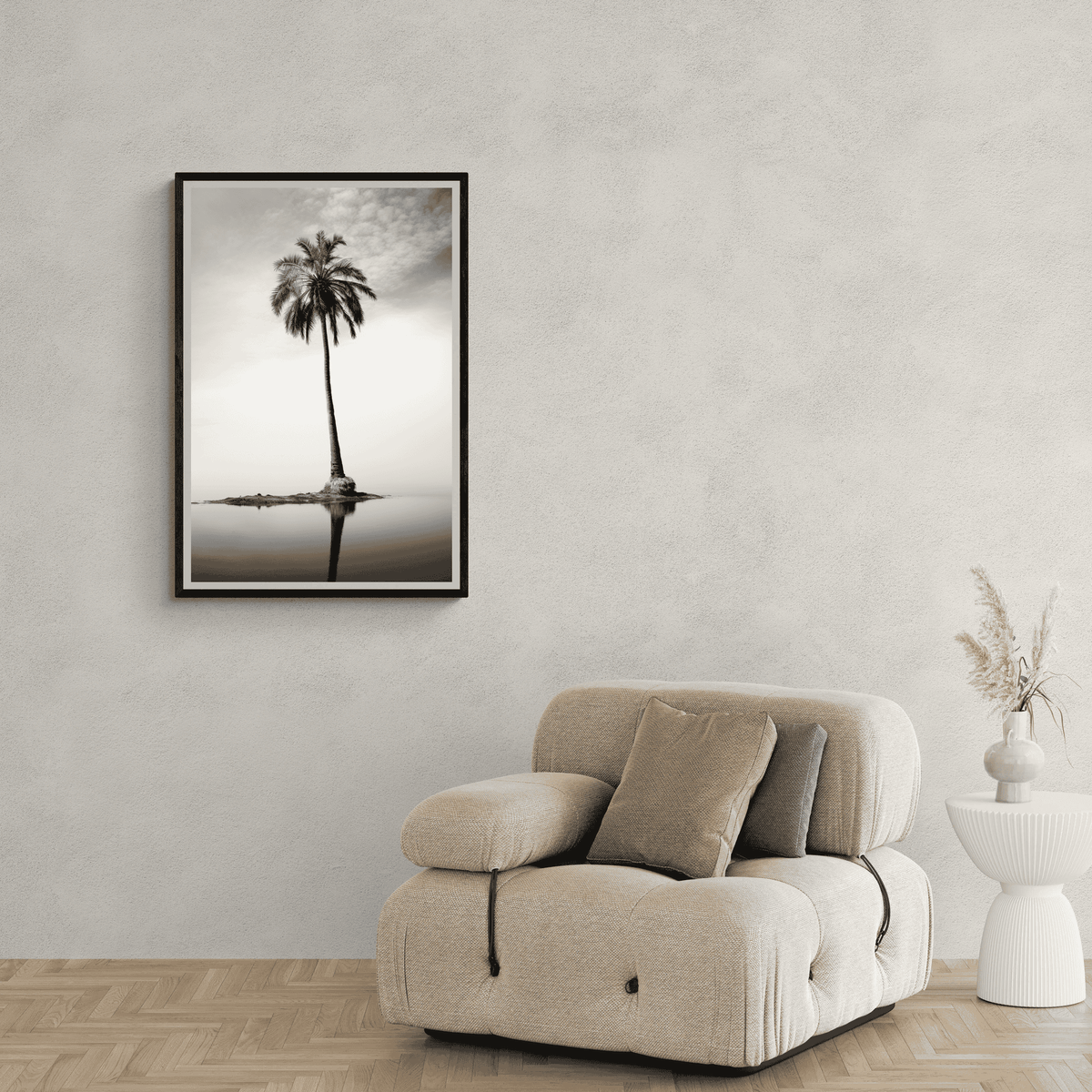 Palmera Aesthetic en un interior