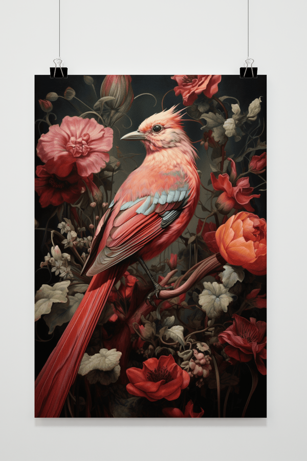 Roter Vogel Poster