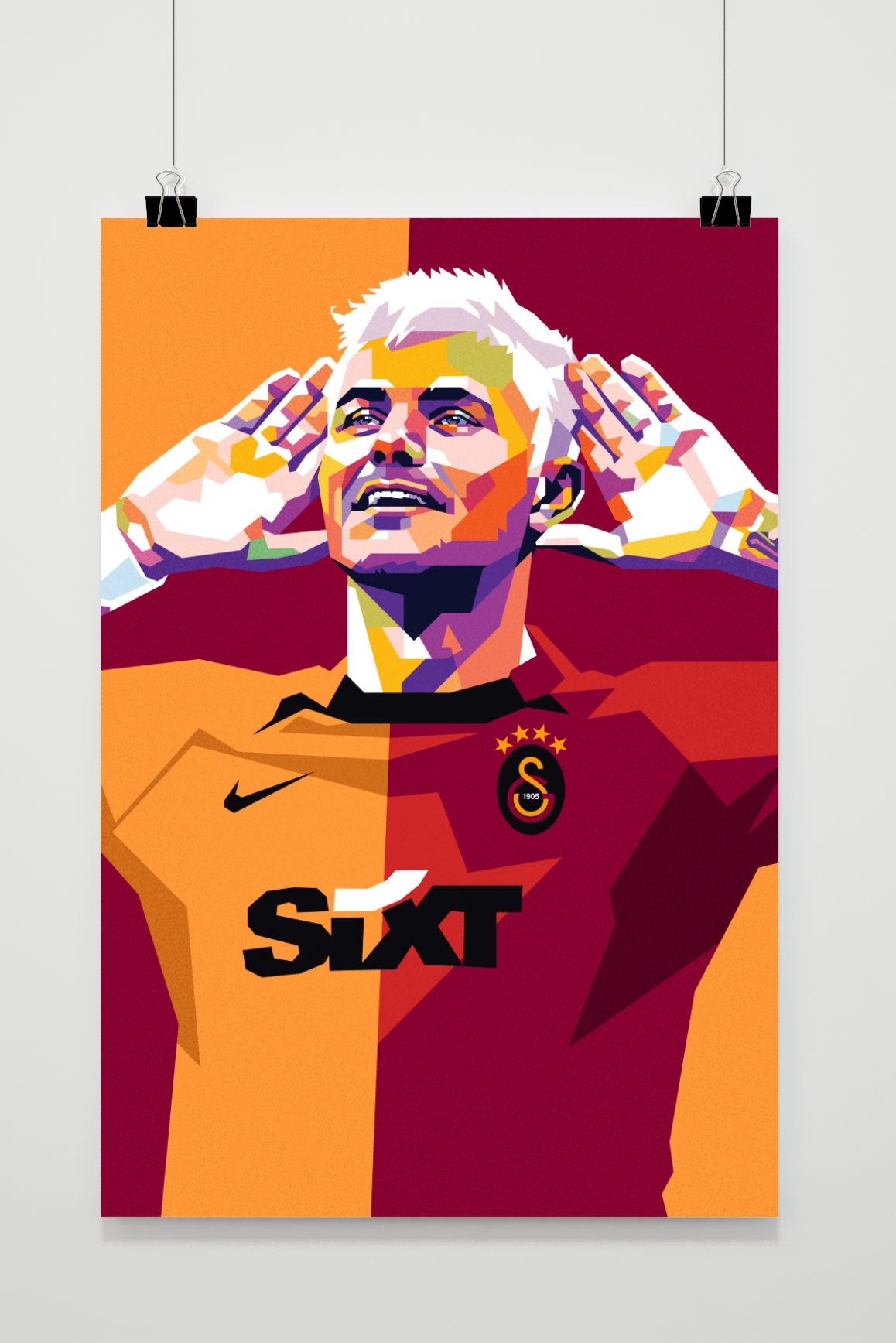 Affiche Mauro Icardi de 25 Artstreet
