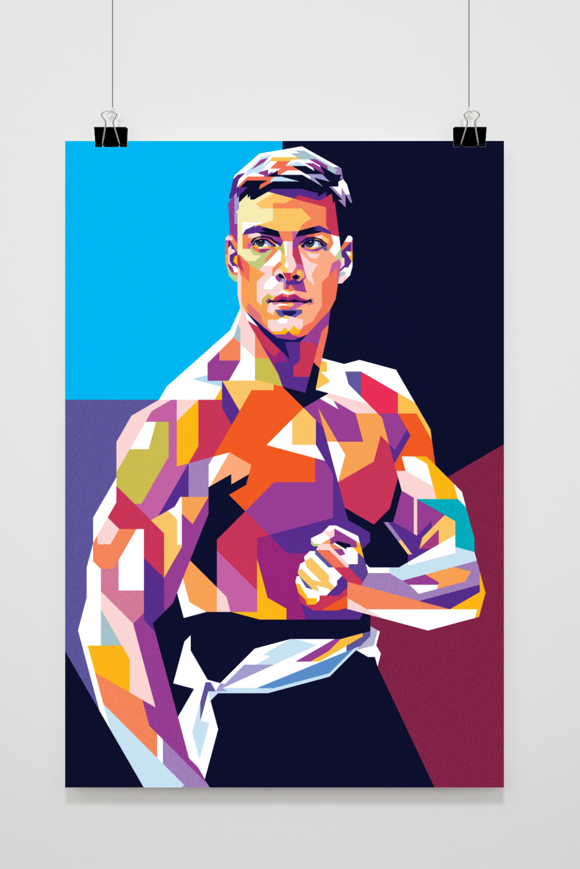 Póster Jean Claude van Damme de 25 Artstreet