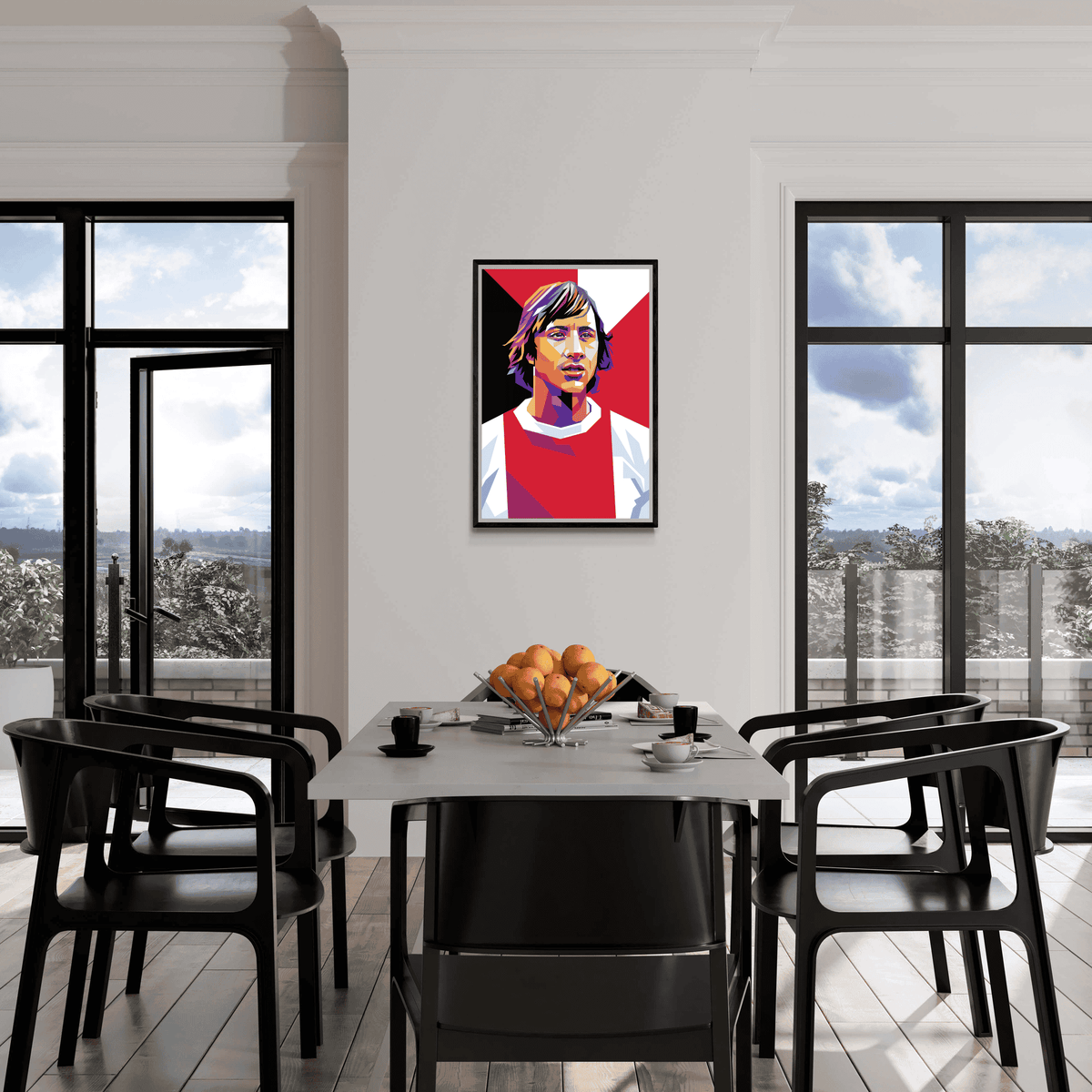 Johan Cruijff dans un intérieur