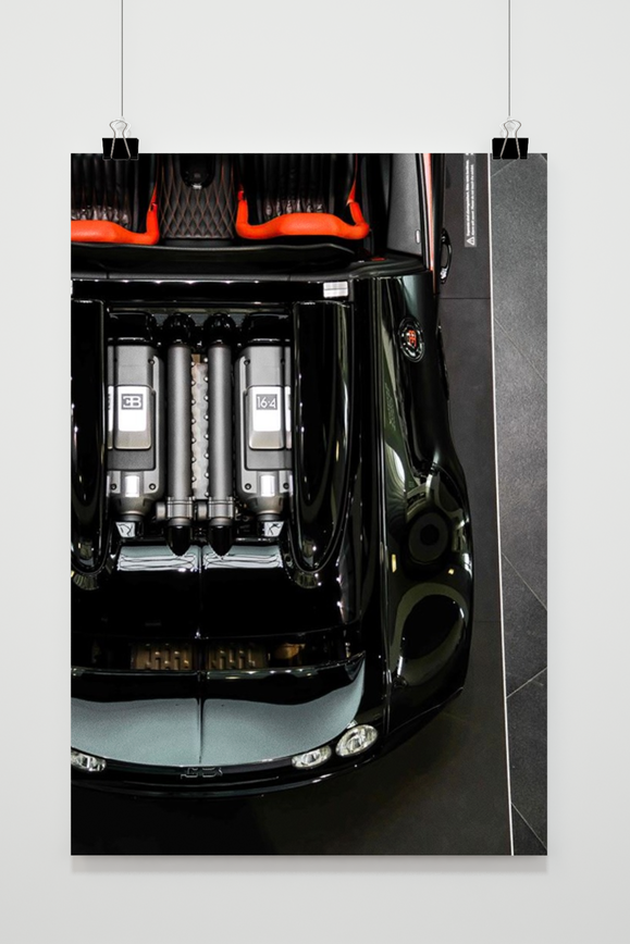 Bugatti Binnenkant Auto poster