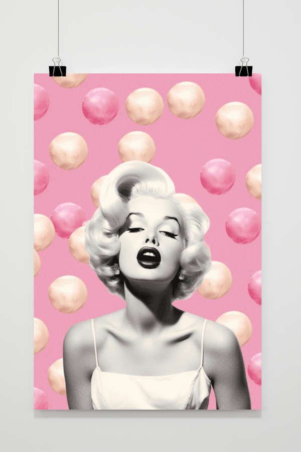 Affiche Marilyn Monroe Rose