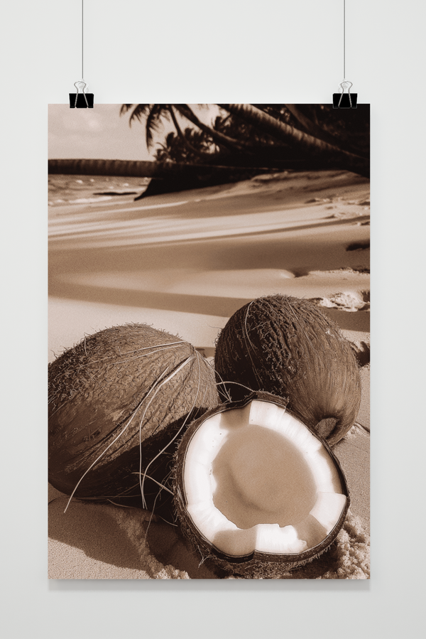Kokosnoten Strand poster