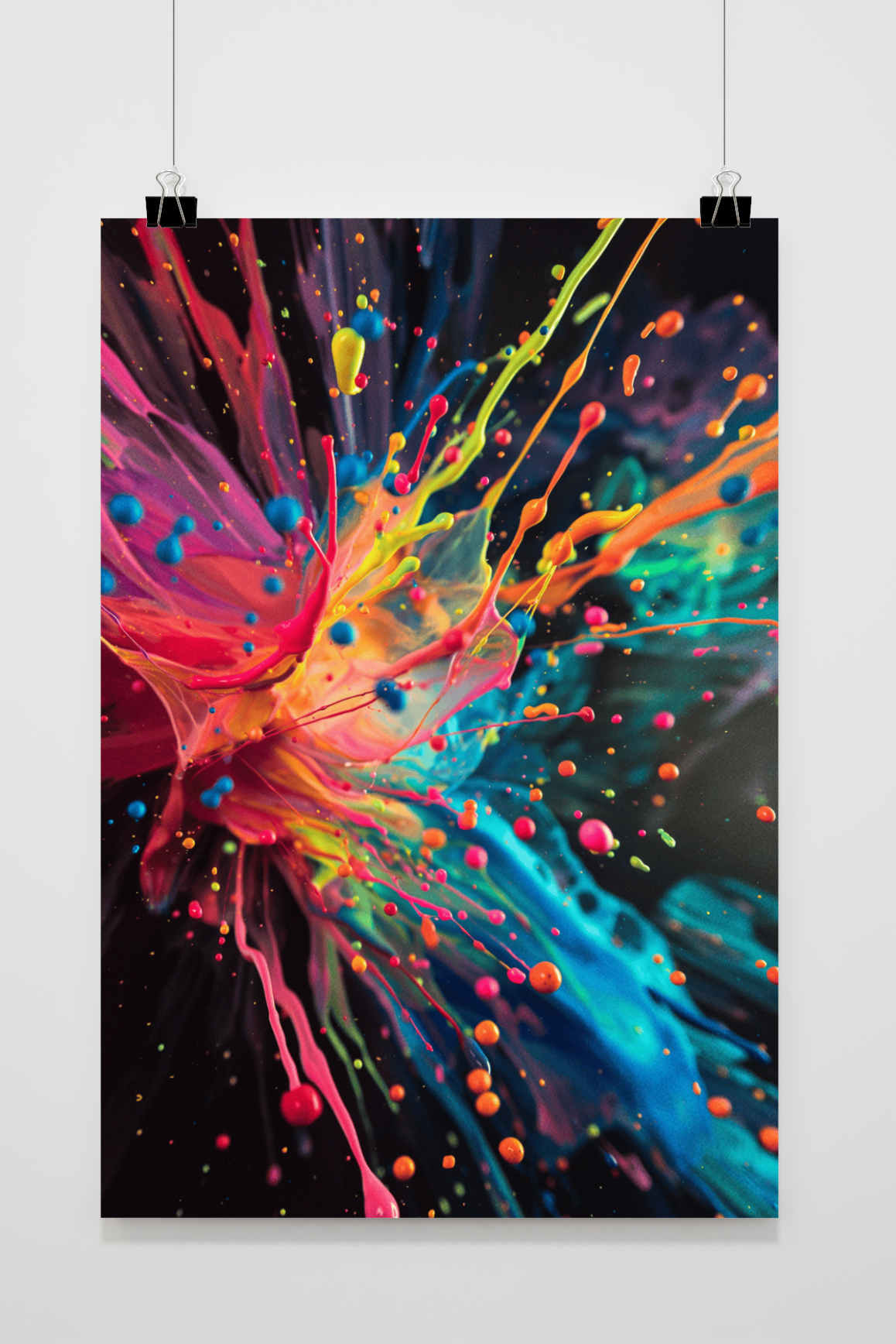 Póster Pintura Splash 3D de 25 Artstreet