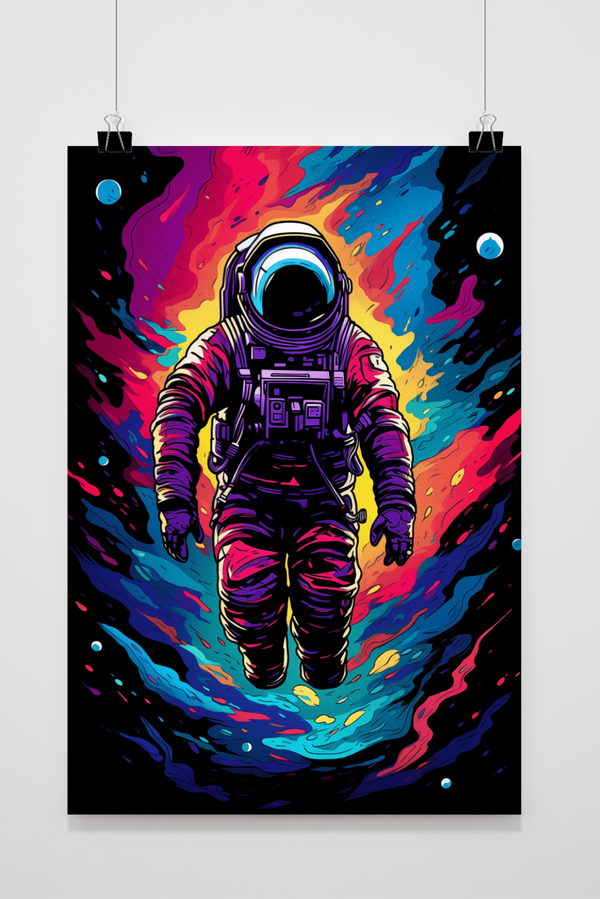 Astronaut Kleuren poster