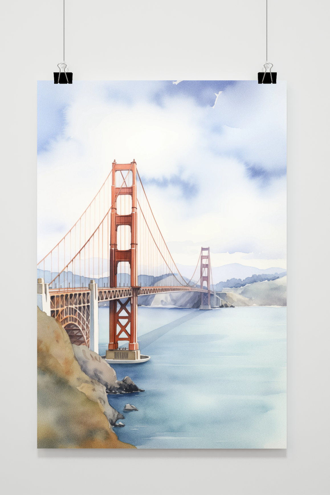 Póster Golden Gate Bridge de 25 Artstreet