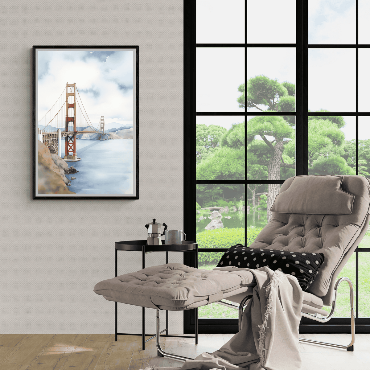 Golden Gate Bridge en un interior