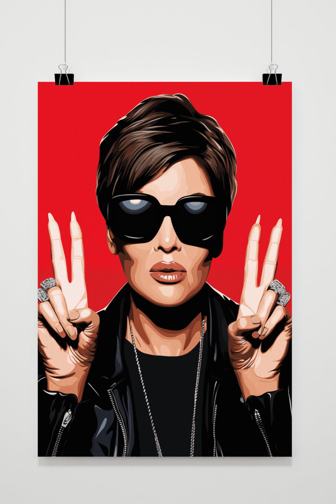 Kris Jenner Red