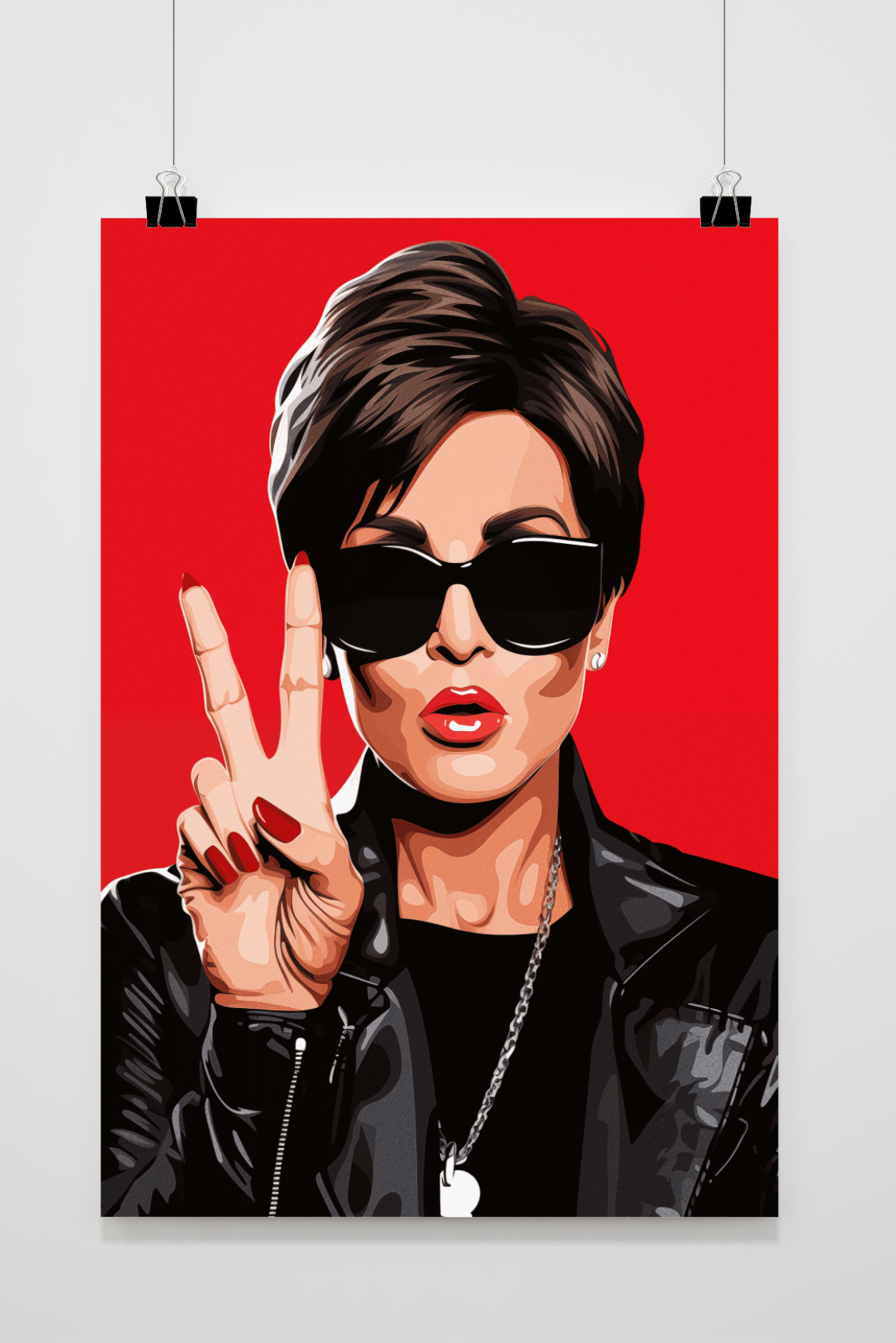 Póster Kris Jenner Peace de 25 Artstreet
