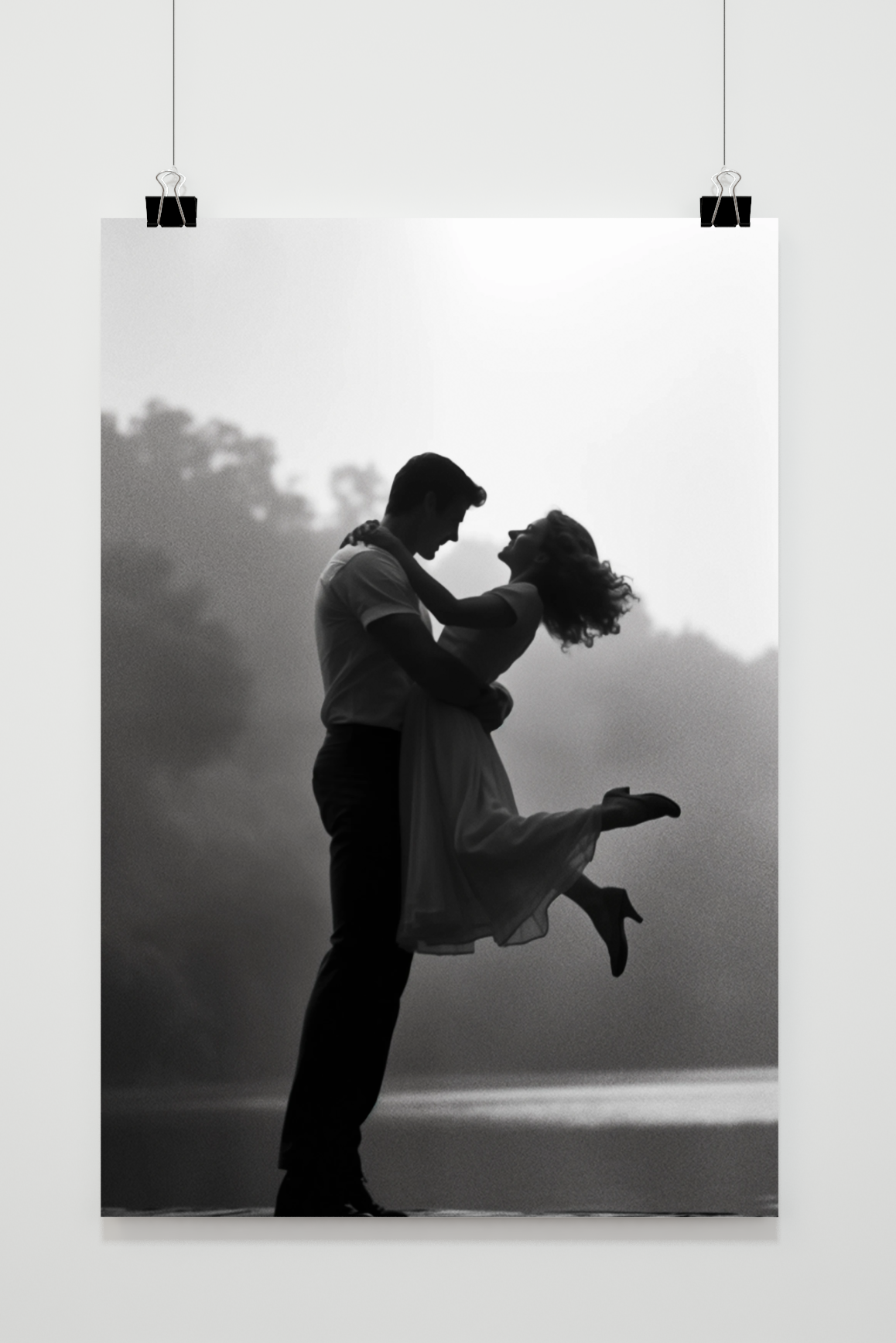Affiche Couple Noir et Blanc de 25 Artstreet