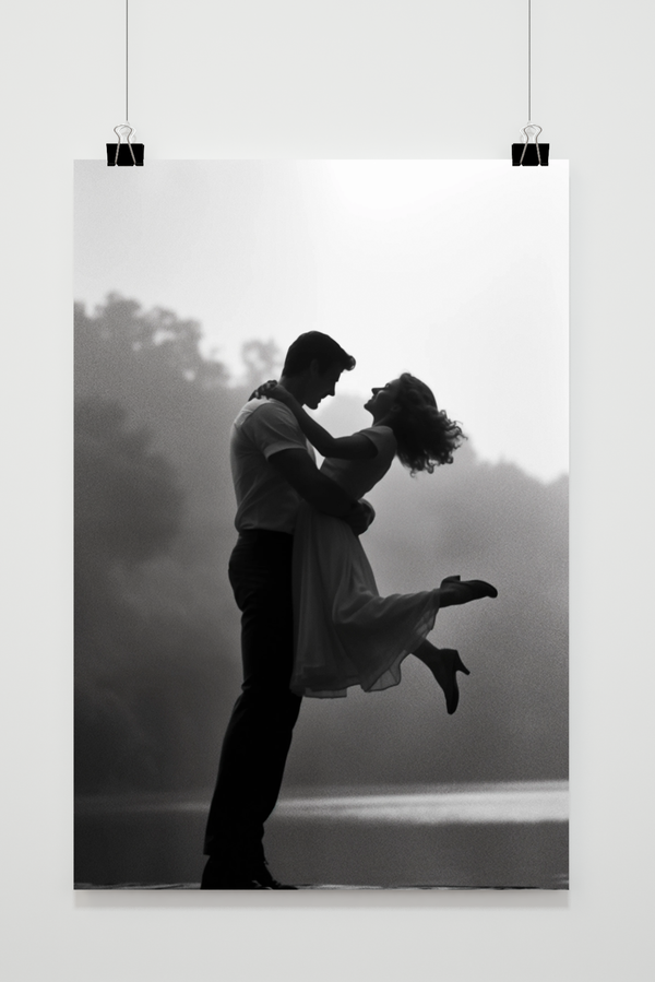 Póster Pareja Blanco y Negro