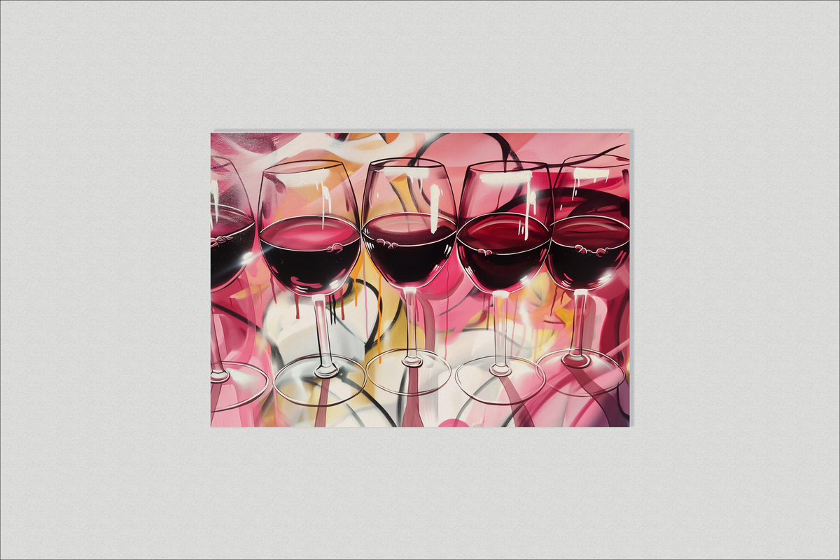 Vinos Tintos en un interior
