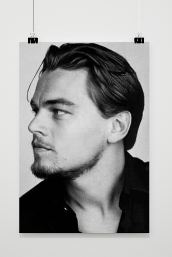 Póster Leonardo DiCaprio Blanco y Negro