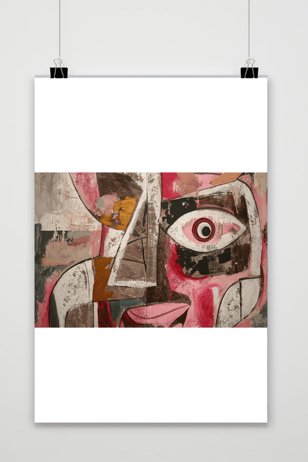 Rosa Abstrakt Poster