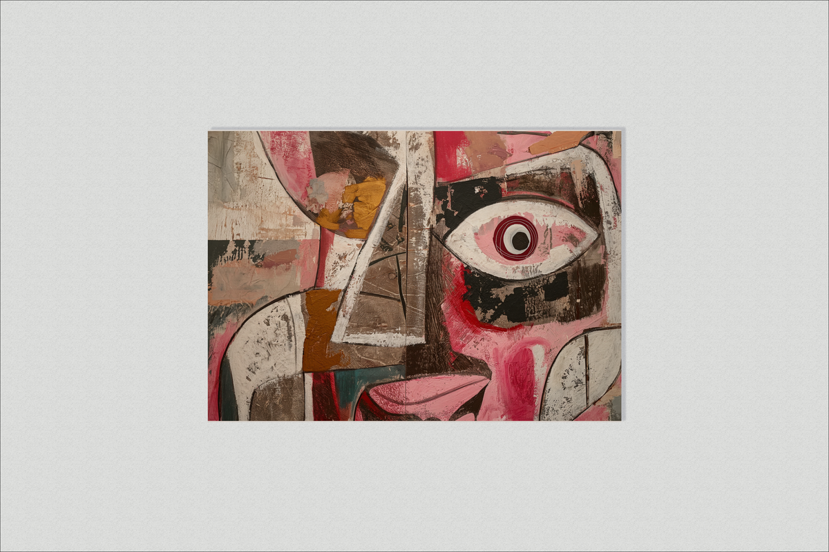 Abstracto Rosa en un interior