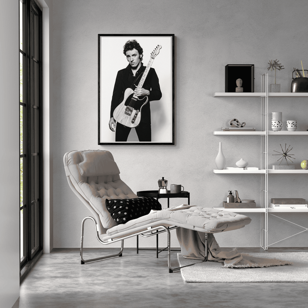 Bruce Springsteen en un interior