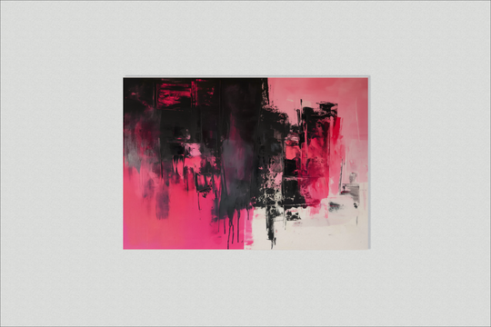 Roze Zwart Abstract