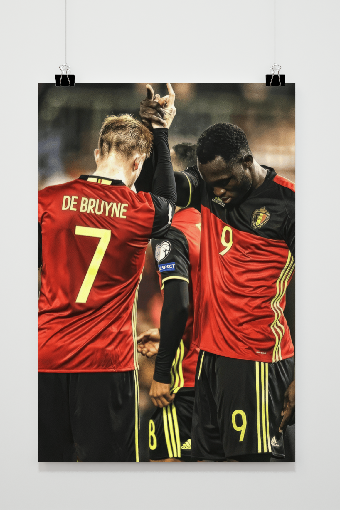 Póster Lukaku y De Bruyne de 25 Artstreet