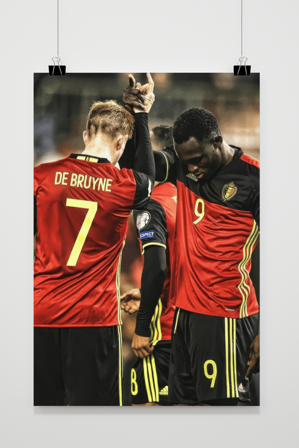 Póster Lukaku y De Bruyne
