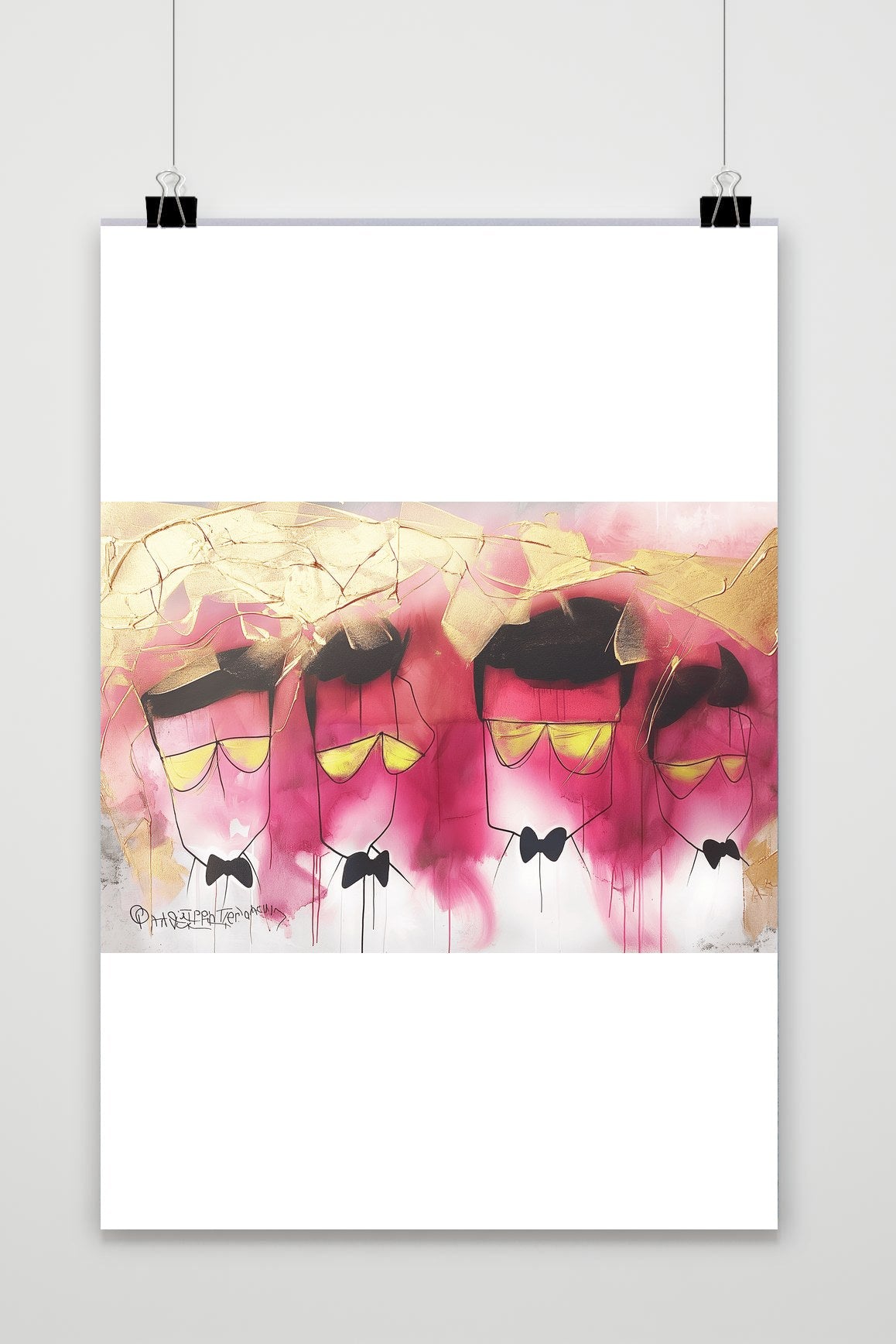 Affiche Têtes Or de 25 Artstreet