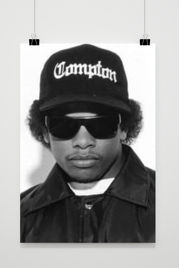 Eazy E Black and White poster