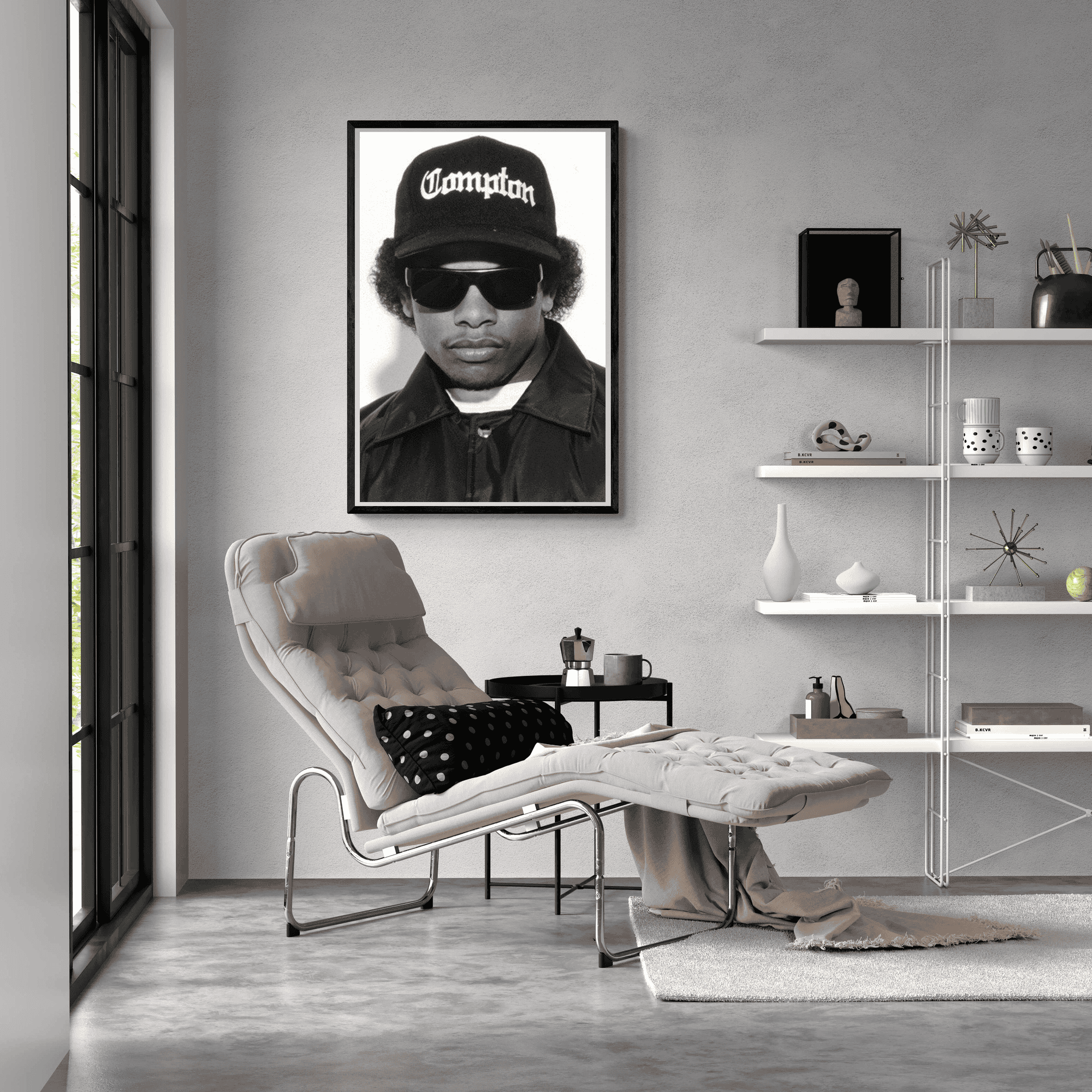 Eazy E Schwarz Weiß