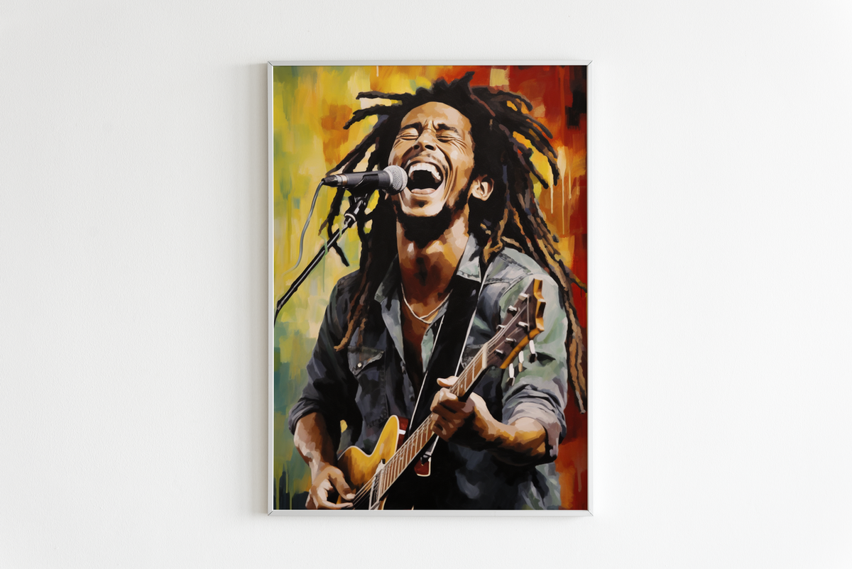 Bob Marley en un interior