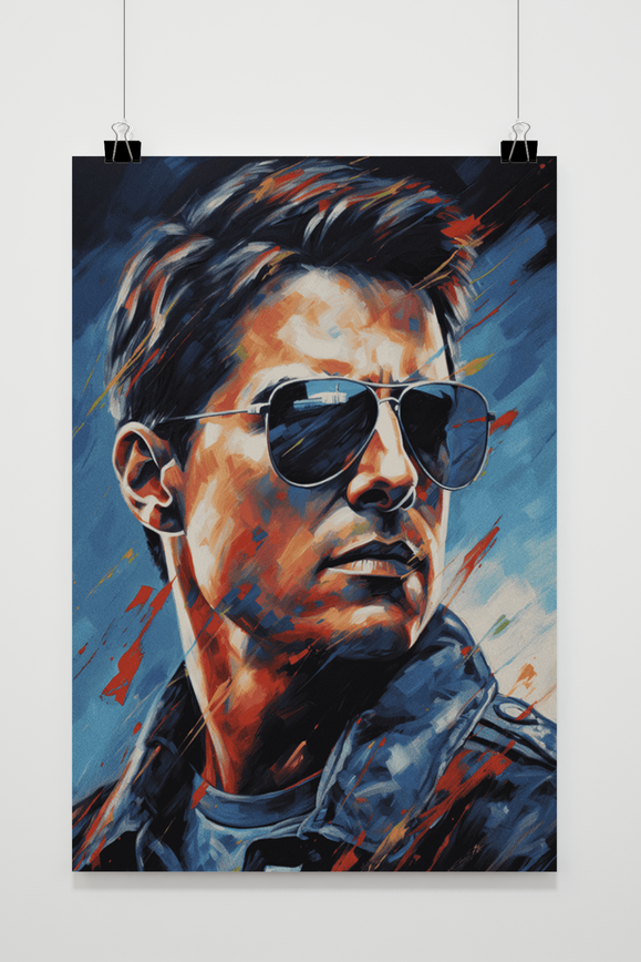Póster Tom Cruise Top Gun de 25 Artstreet