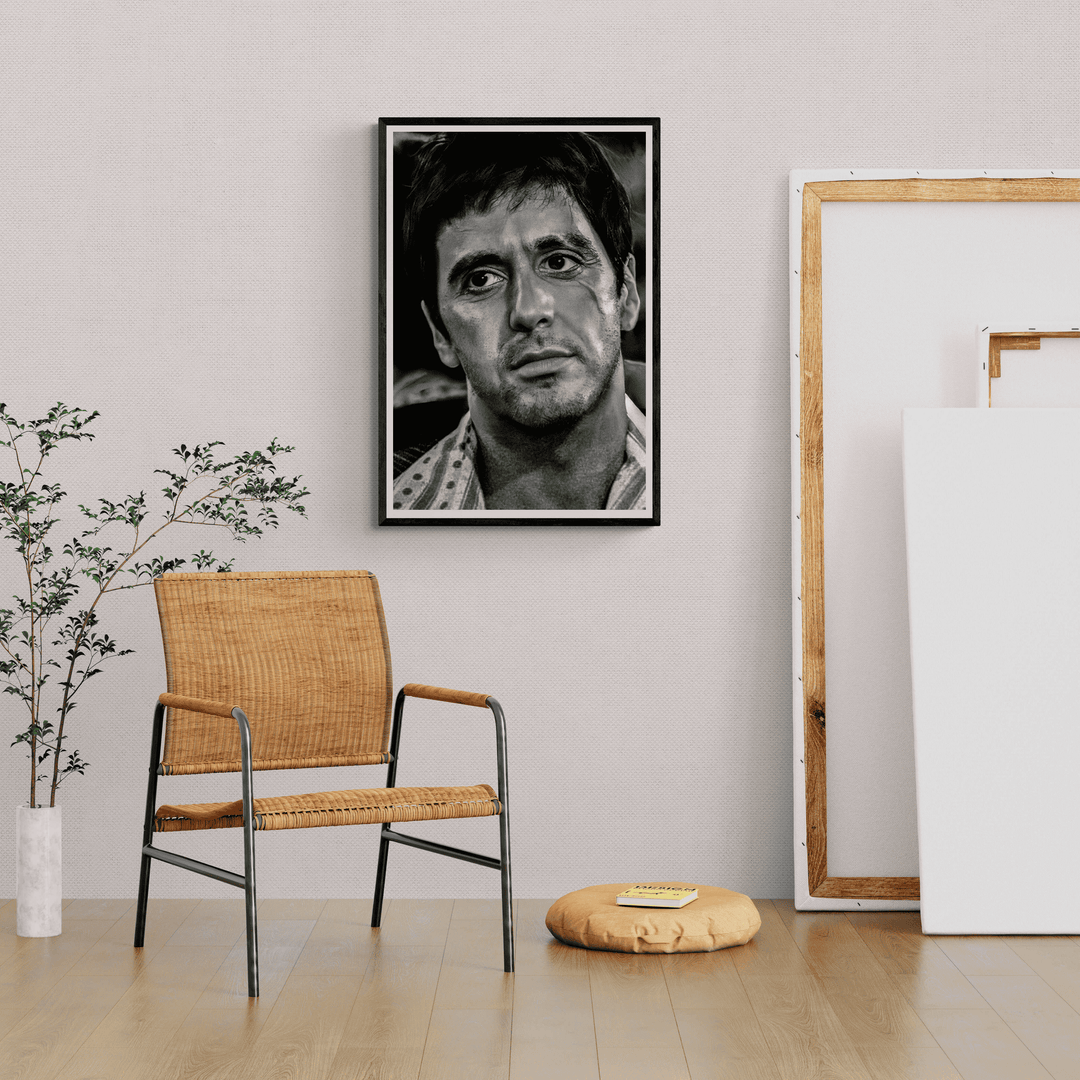 Tony Montana Zwart Wit