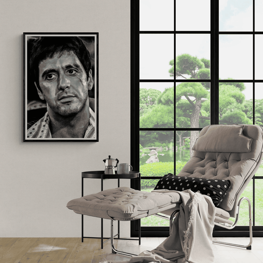 Tony Montana Black White