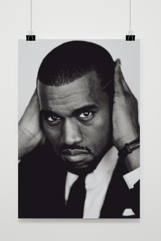 Kanye West Black White