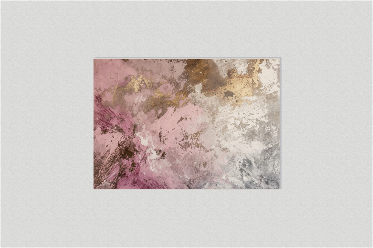 Rosa Blanco Abstracto en un interior