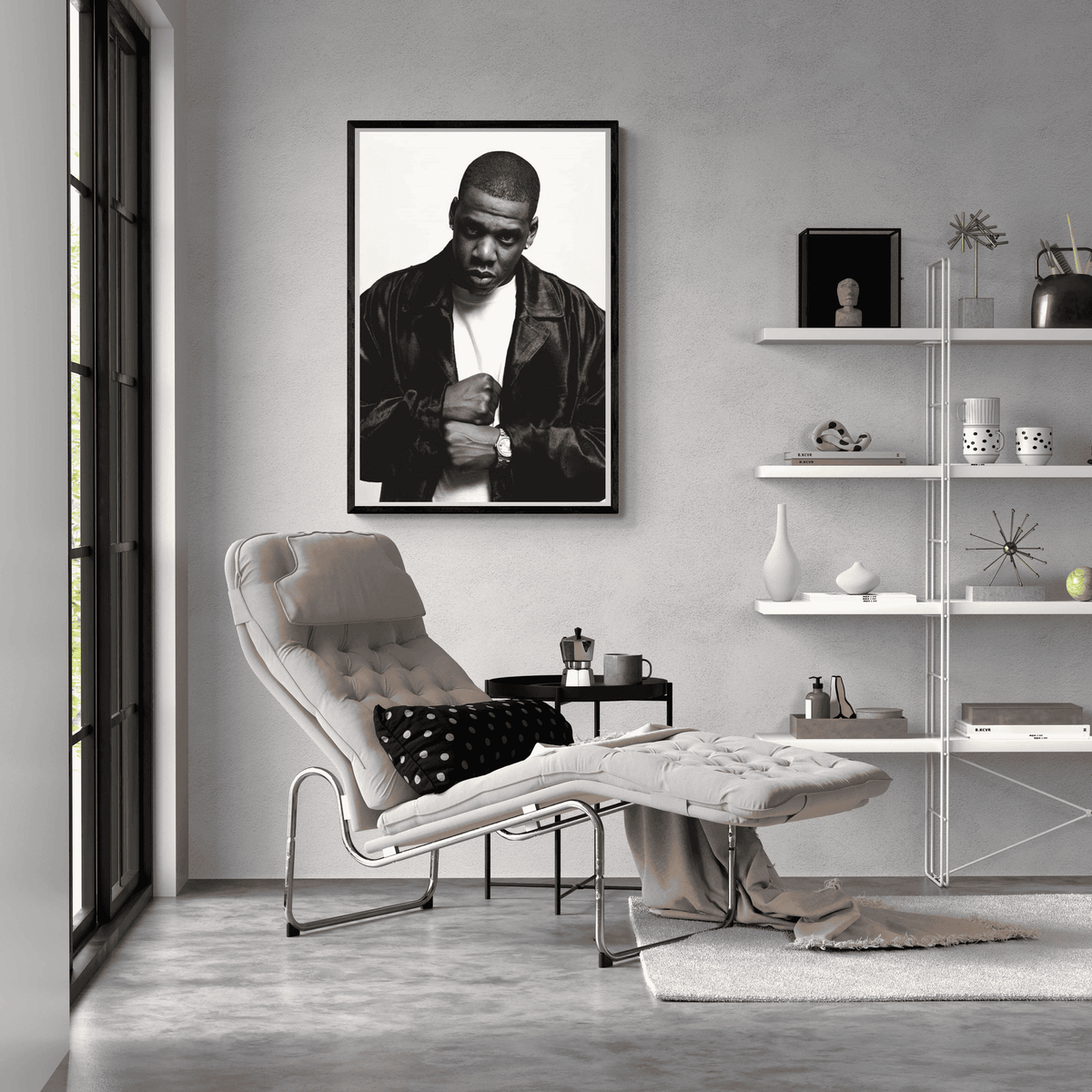 Jay Z en un interior