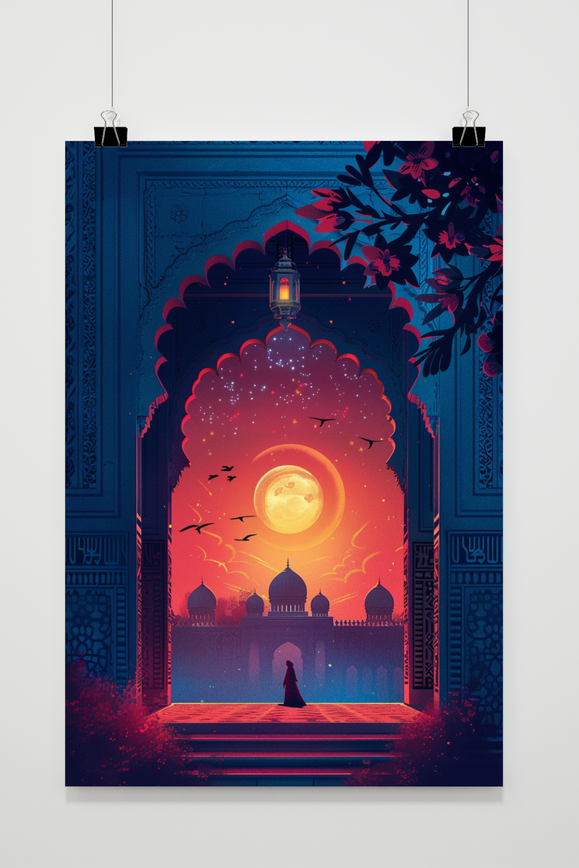Moskee Ramadan poster