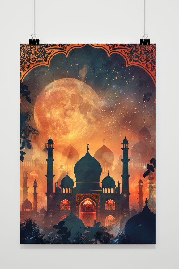 Arabische Moskee poster