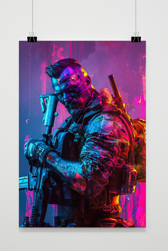 Neon Soldier poster