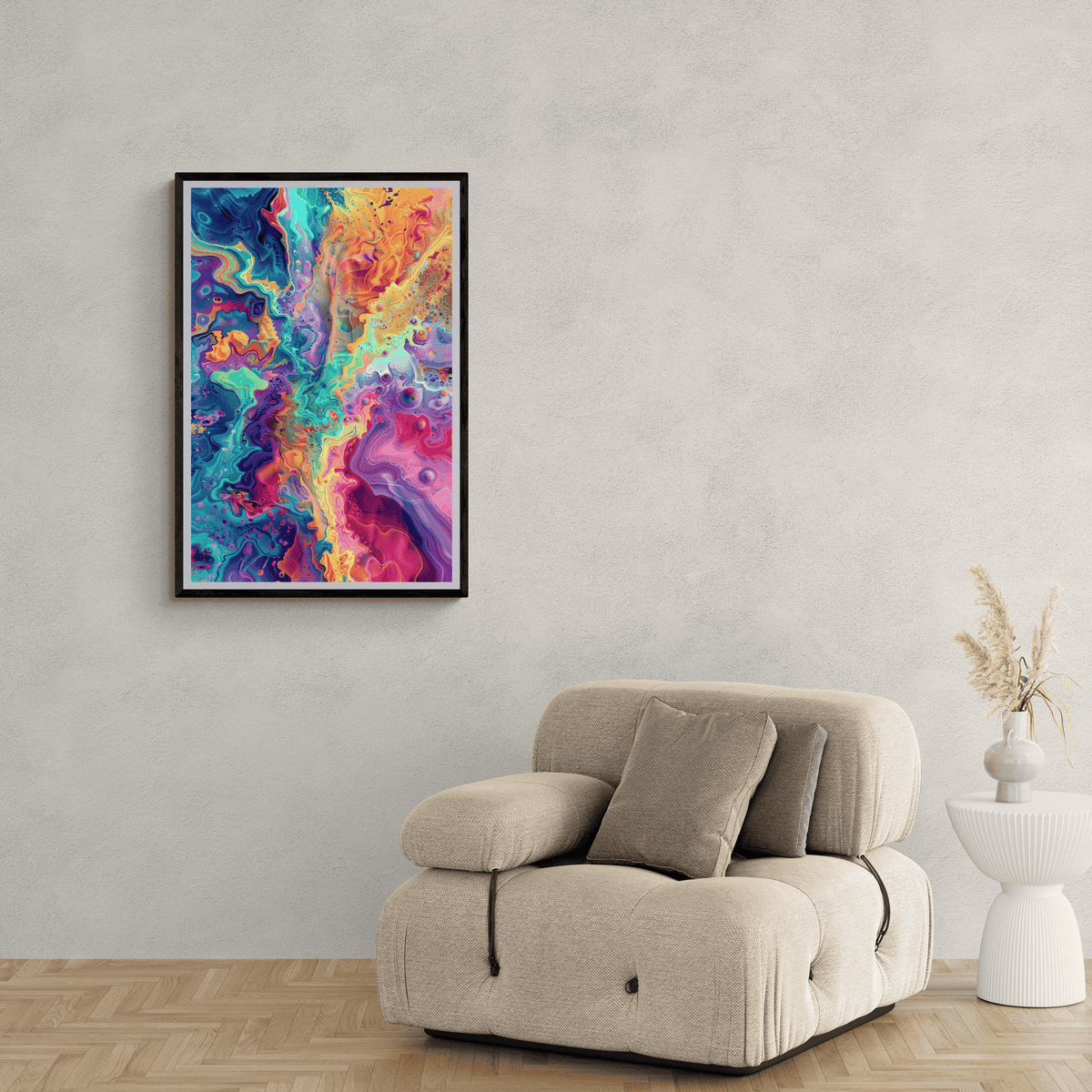 Campo de Colores en un interior