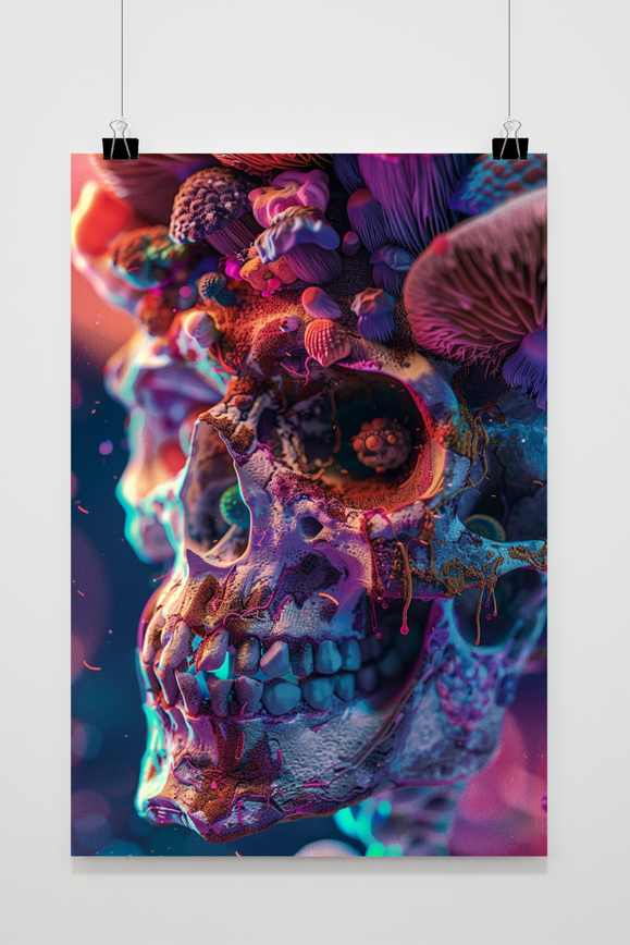 Dia de Muertos Kop poster