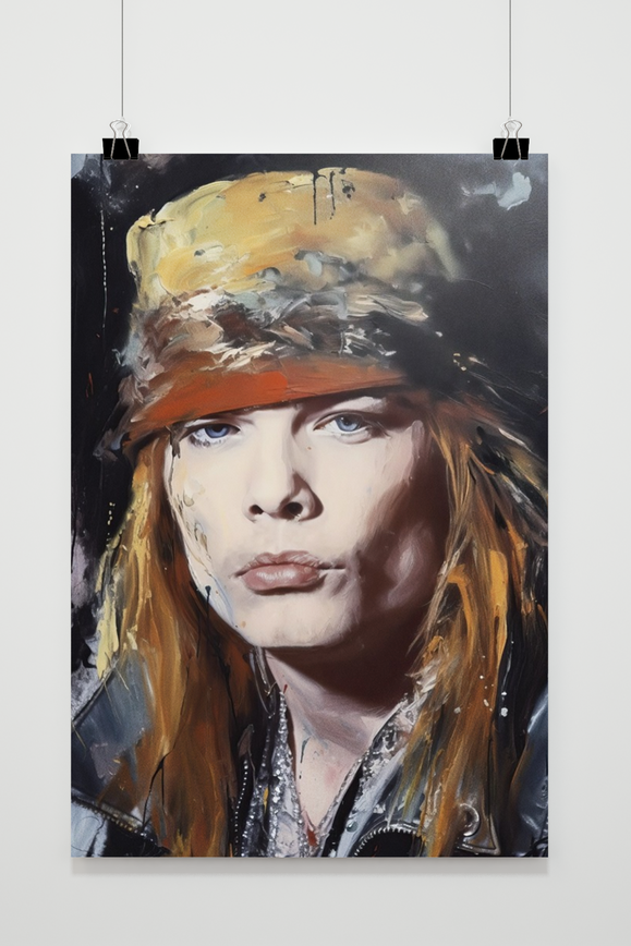 Póster Axl Rose Retrato de 25 Artstreet