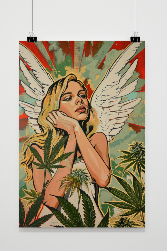 Póster Ángel Cannabis