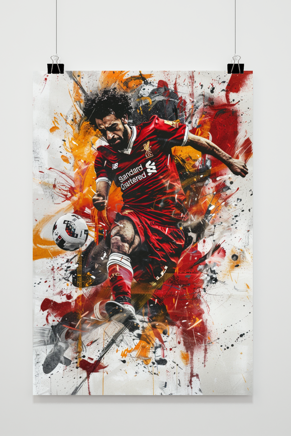 Affiche Mo Salah en Action