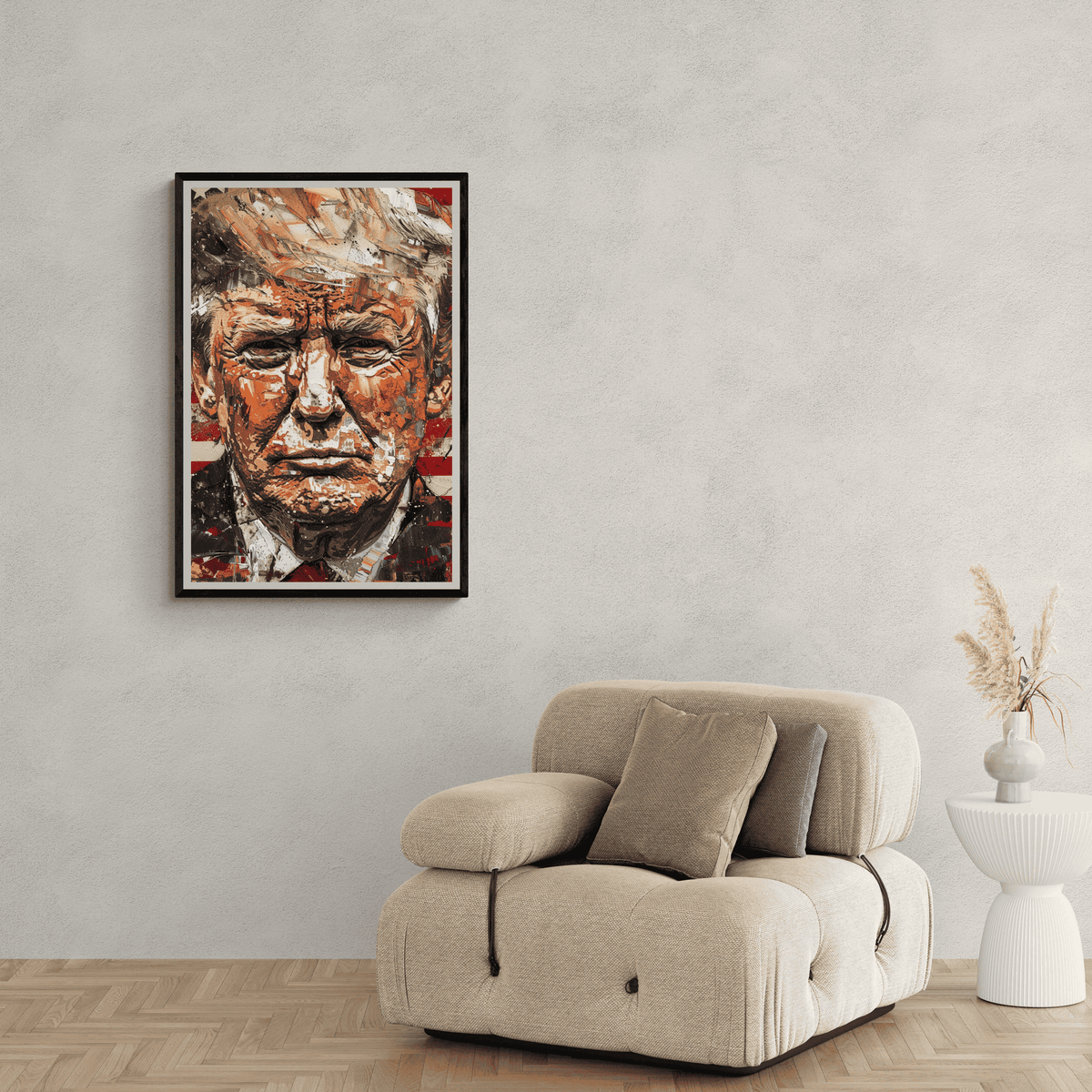 Trump en un interior
