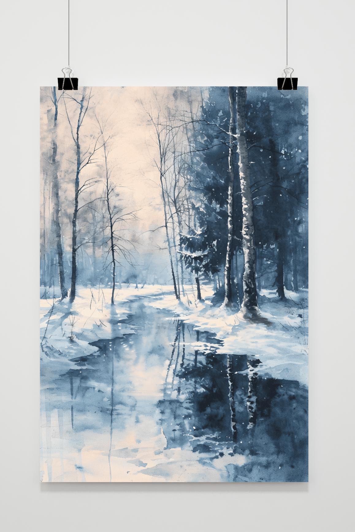 Póster Paisaje de Invierno de 25 Artstreet