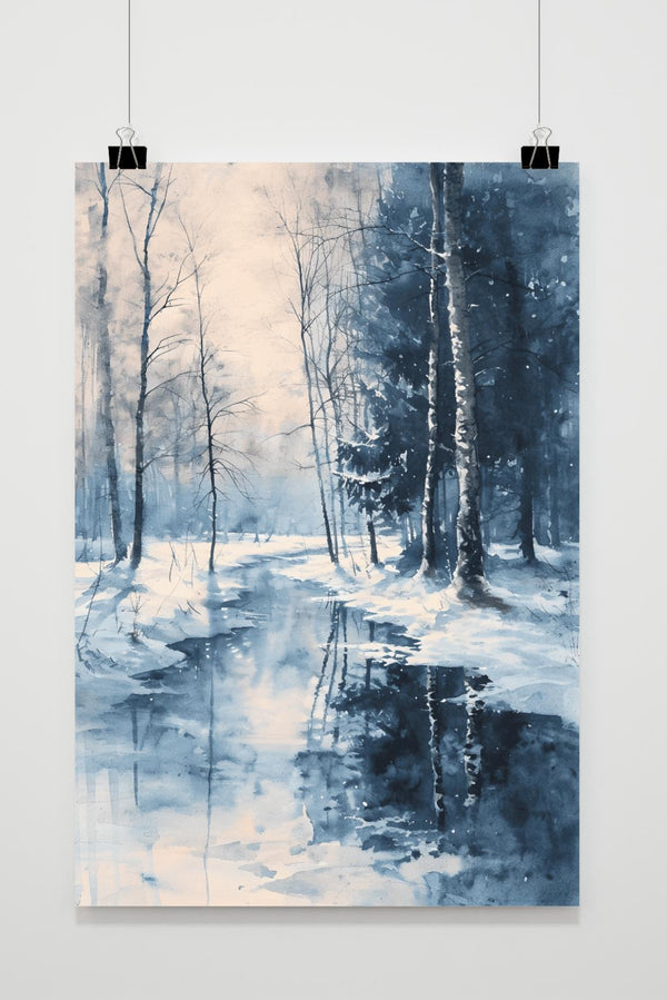 Affiche Paysage d'Hiver