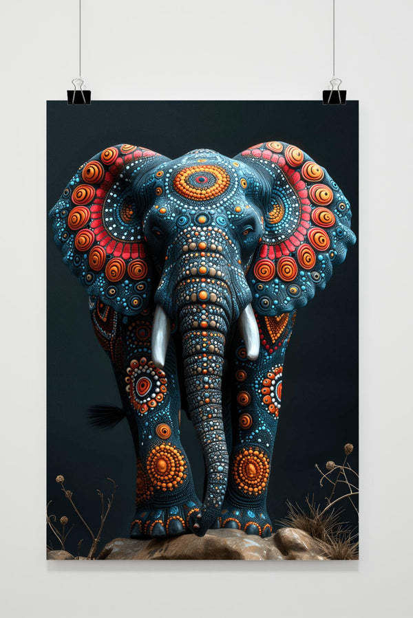 Colourful Elephant poster