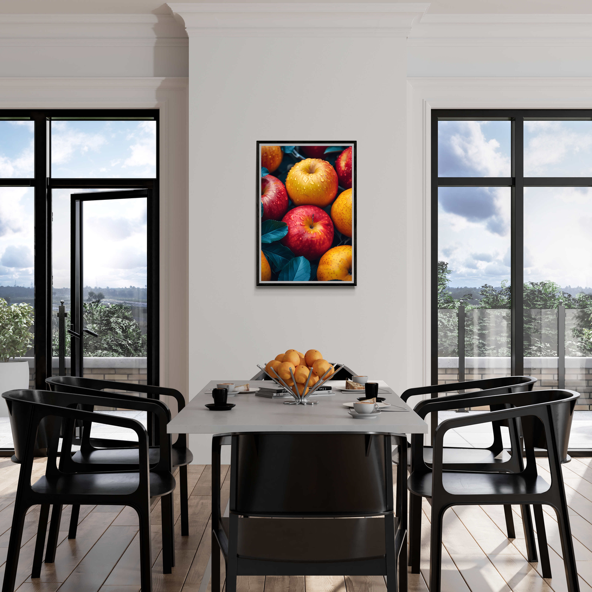 Manzanas Frescas en un interior