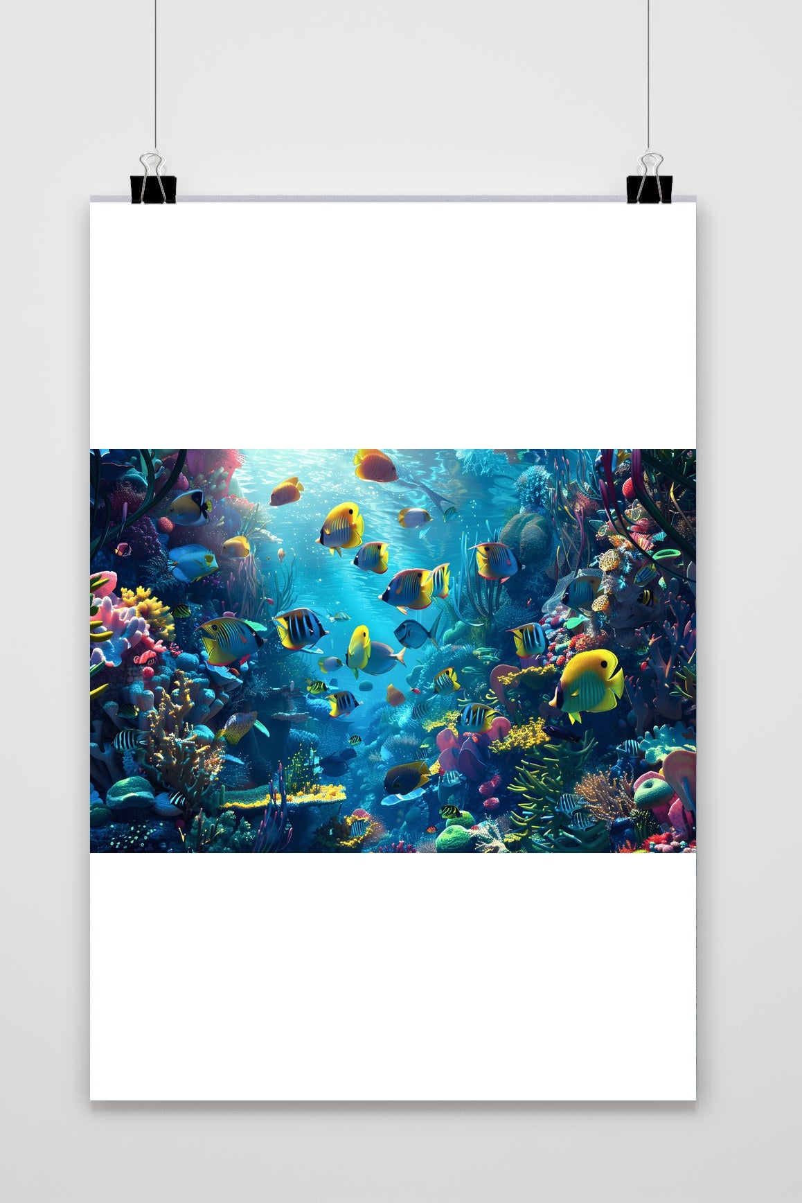 Póster Vida Acuática Colorida de 25 Artstreet