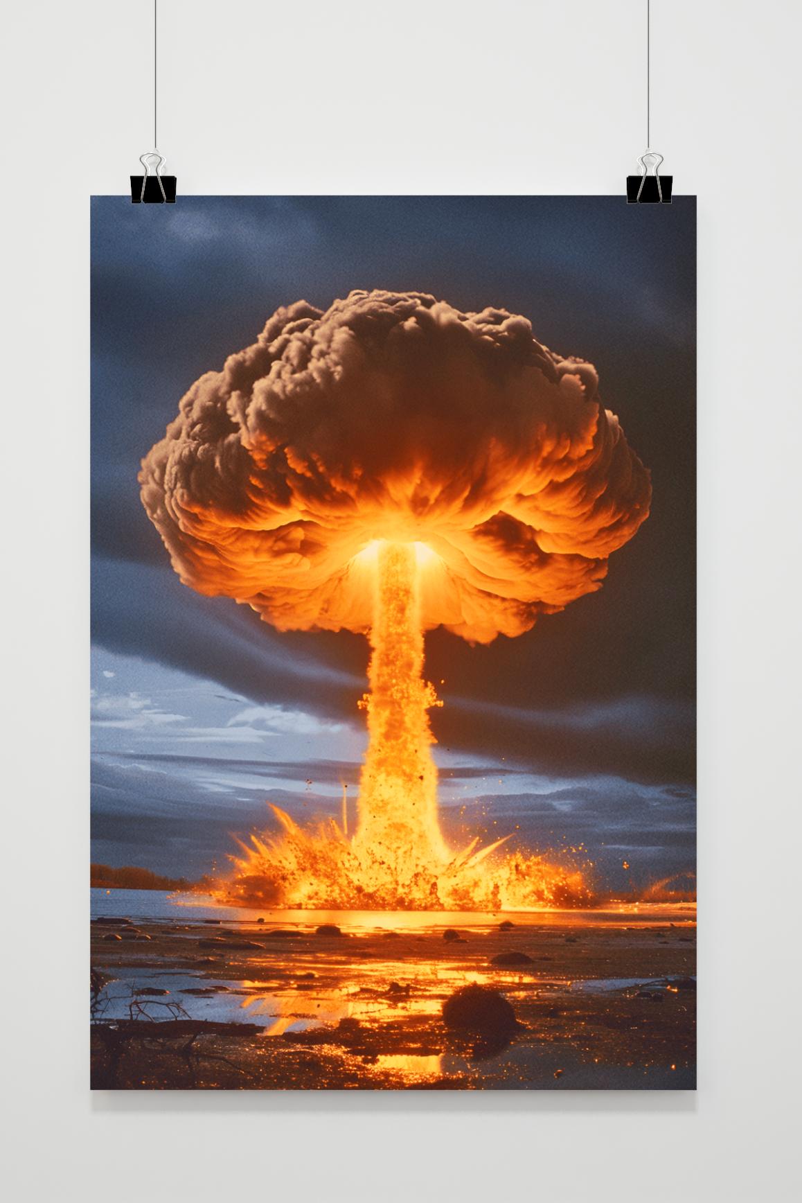 Affiche Explosion atomique de 25 Artstreet