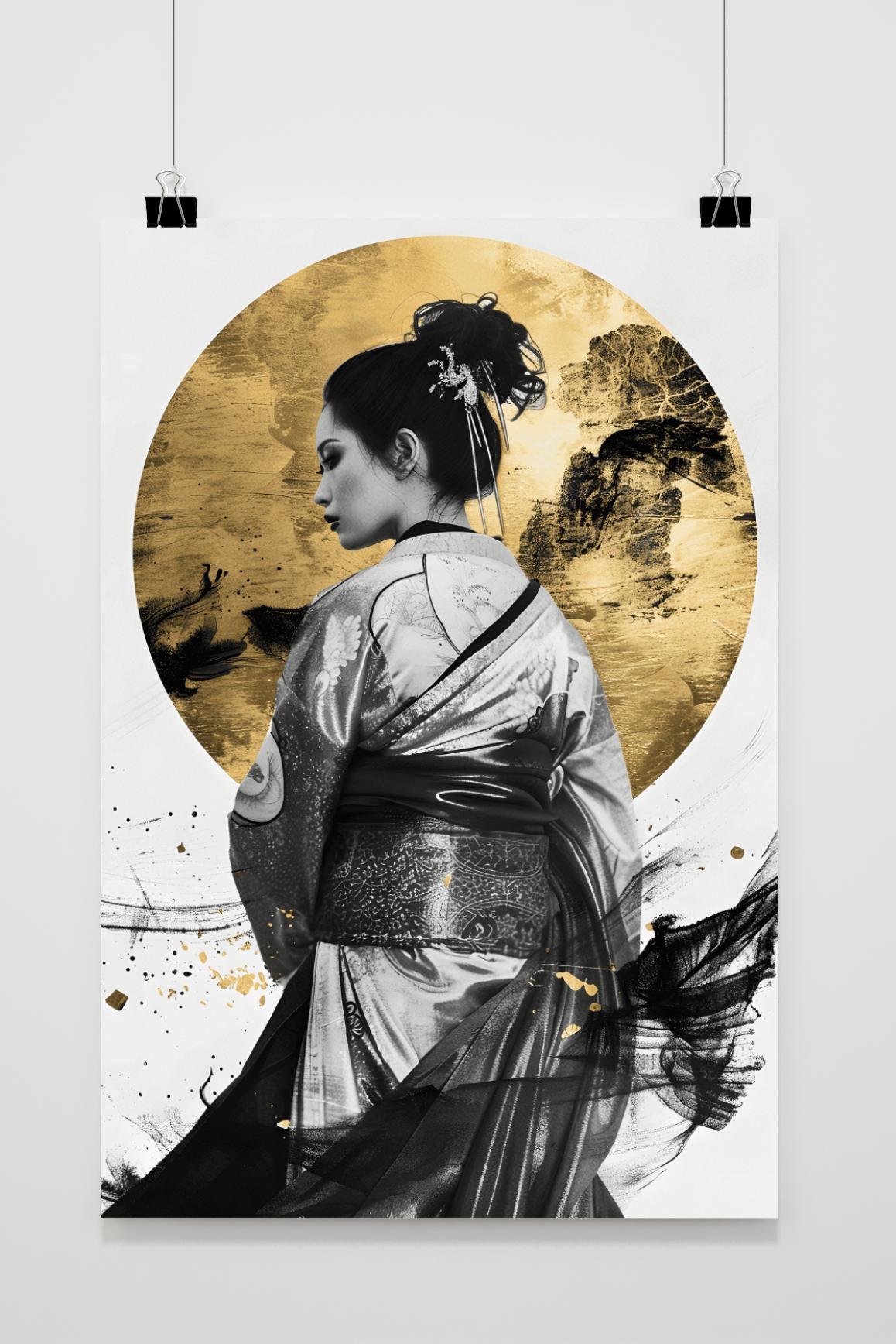 Póster Geisha Rug de 25 Artstreet